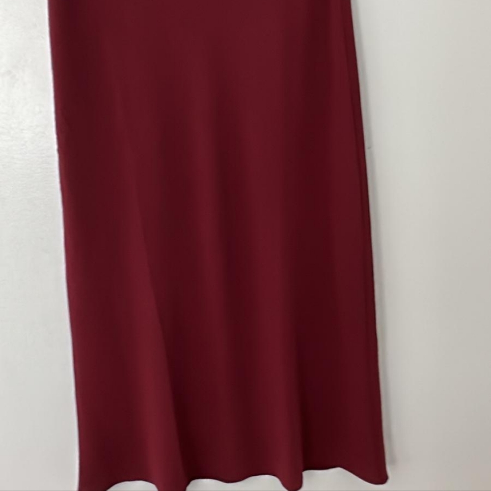 Elegant Burgundy Skirt
